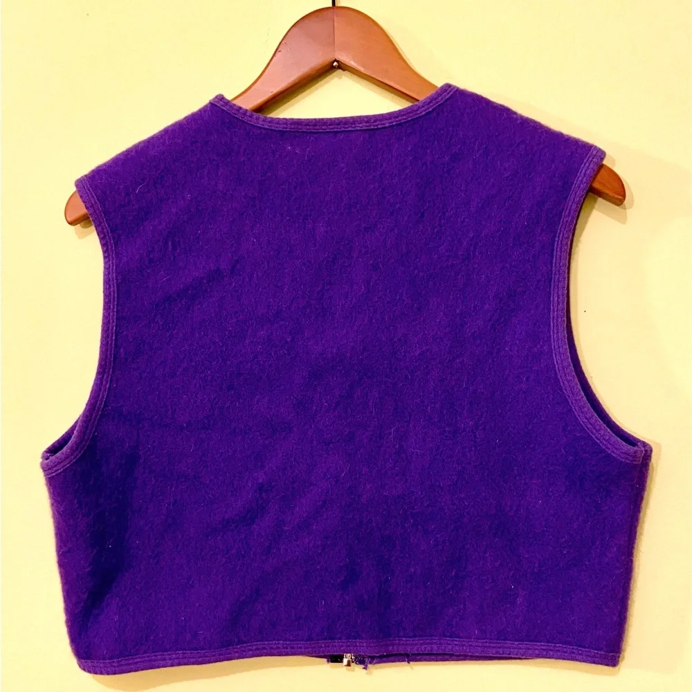 Vintage CG boiled wool zip-up liner vest - Picture 8 of 9